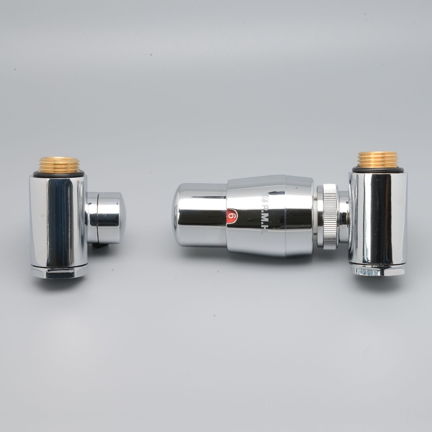 P.M.H. INTER-RC - Robinet termostatic cu cap INTER, drept, crom lucios