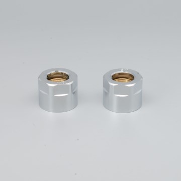 P.M.H. M15B4002 - Racord de compresie pentru ventil VISION/INTER, crom lucios/cupru, 15 mm