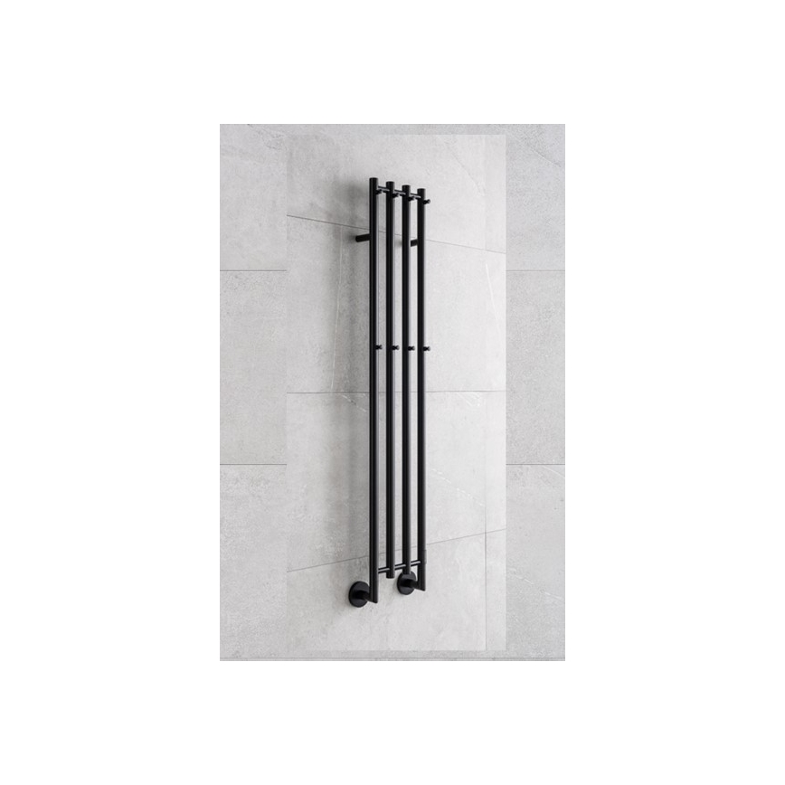 P.M.H. MO1B-R - Uscător electric pentru prosoape MONA, 93 W, 230 V, 153,3 cm, IP44, negru