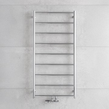 P.M.H. NAAS NS4C-M - Radiator de baie tip scară, 222 W, 121 cm, crom lucios