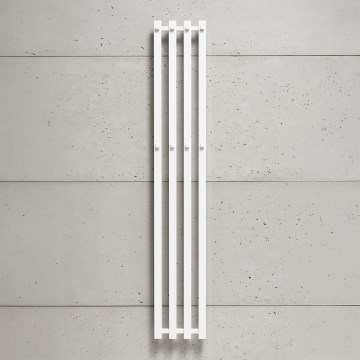 P.M.H. P2W/4 - Radiator de baie tip scară PLUTO 406 W, 150 cm, alb