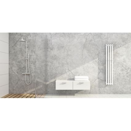 P.M.H. P2W/4 - Radiator de baie tip scară PLUTO 406 W, 150 cm, alb