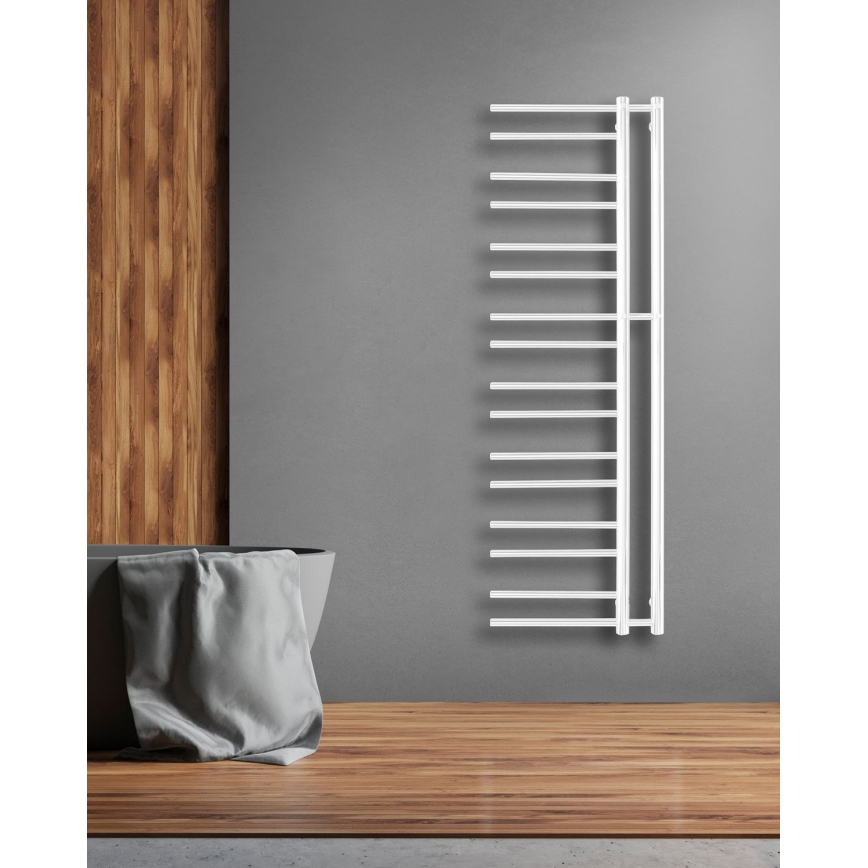 P.M.H. T2W-L - Radiator de baie tip scară THEIA, 352 W, 154 cm, stânga/alb