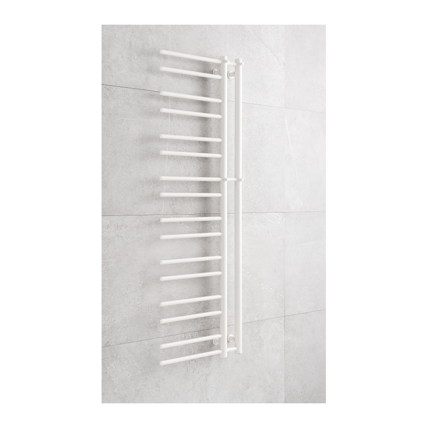 P.M.H. T2W-L - Radiator de baie tip scară THEIA, 352 W, 154 cm, stânga/alb