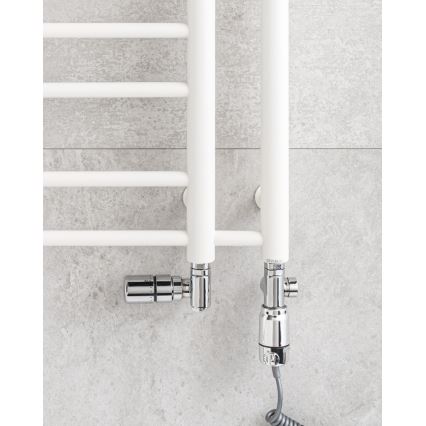 P.M.H. T2W-L - Radiator de baie tip scară THEIA, 352 W, 154 cm, stânga/alb
