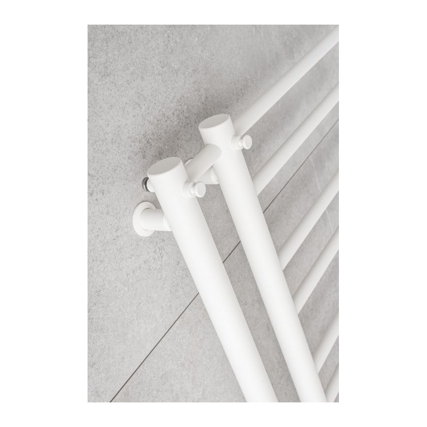 P.M.H. T2W - Radiator de baie tip scară THEIA, 352W, 154 cm, montaj pe partea dreaptă, alb