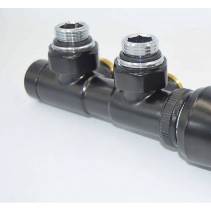 P.M.H. TERM-RB-EK - Ventil cu cap termostatic TERM, pentru partea dreaptă/negru