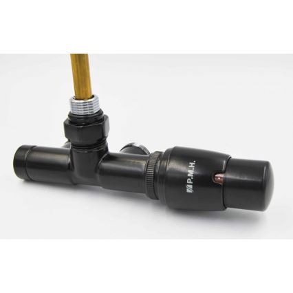 P.M.H. UNIKO-RB-EK - Ventil cu cap termostatic UNIKO dreapta/negru