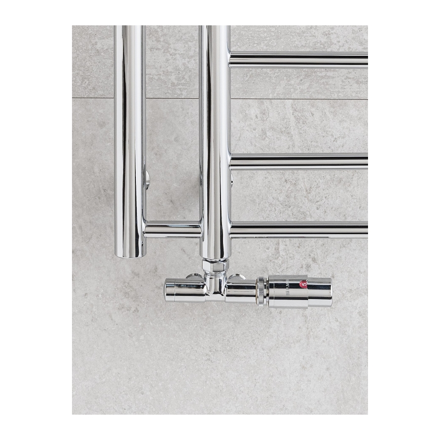 P.M.H. UNIKO-RC-EK - Ventil cu cap termostatic UNIKO, pentru montare dreapta, crom lucios