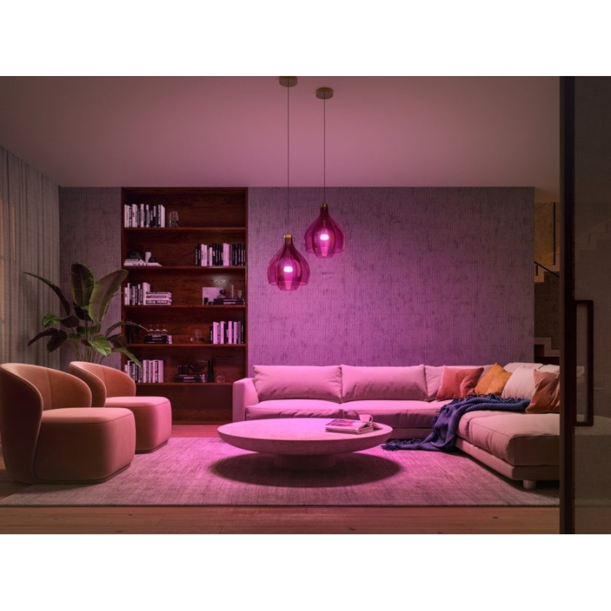Kit de pornire Philips Hue WHITE AND COLOR AMBIANCE 2xE27/9W/230V 2000-6500K + Hue Bridge
