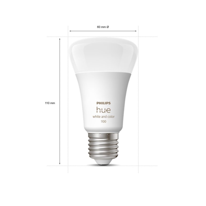Kit de pornire Philips Hue WHITE AND COLOR AMBIANCE 2xE27/9W/230V 2000-6500K + Hue Bridge