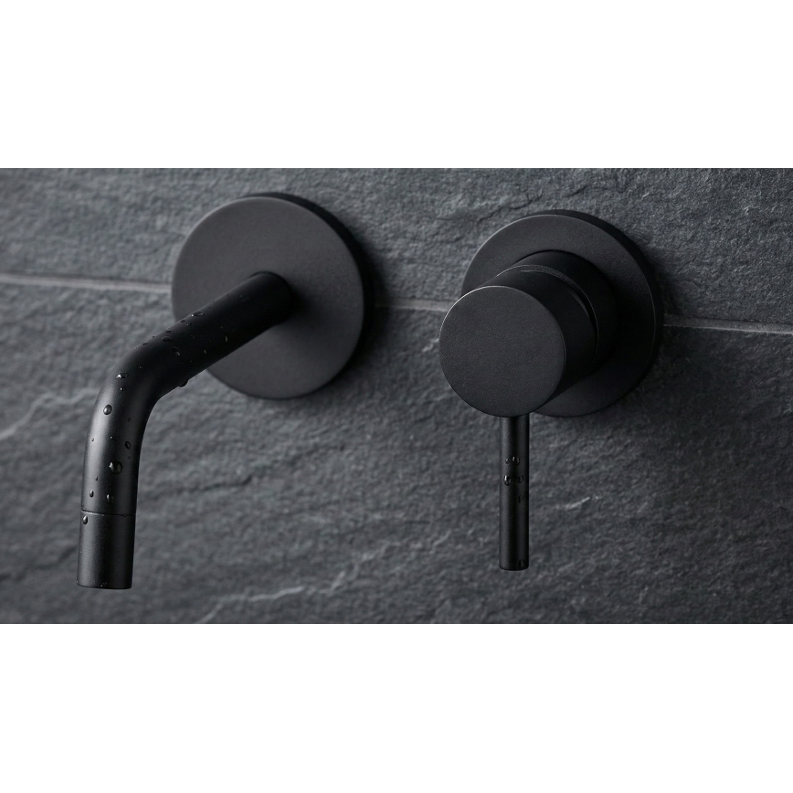 Paffoni - Baterie lavoar încastrată LIGHT, negru