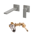 Paffoni - Baterie lavoar pentru instalare încastrată TANGO inox
