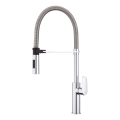 Paffoni - Baterie pentru chiuvetă CANDY cu pipă extractibilă, 52,5 cm, crom lucios