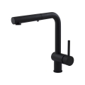 Paffoni - Baterie pentru chiuvetă LIGHT, cu duș extractibil, 29,2 cm, negru