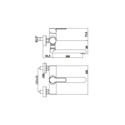 Paffoni - Baterie pentru chiuvetă RED crom lucios