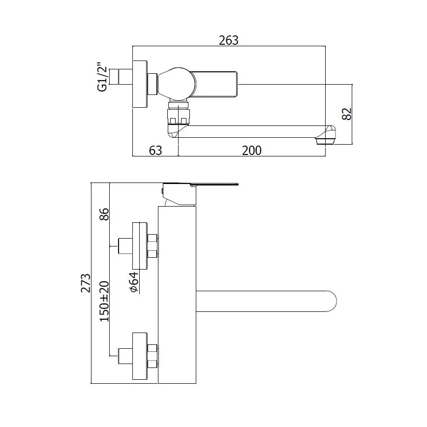 Paffoni - Baterie pentru chiuvetă TANGO inox