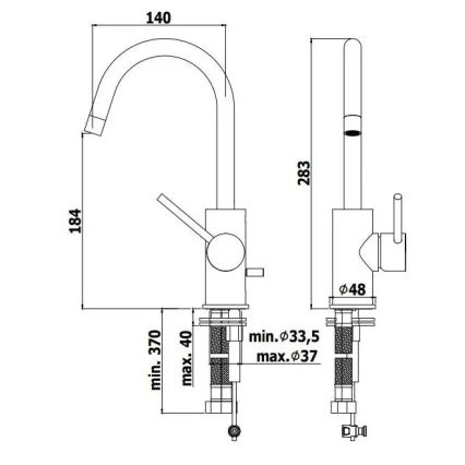 Paffoni - Baterie pentru lavoar LIGHT aurie