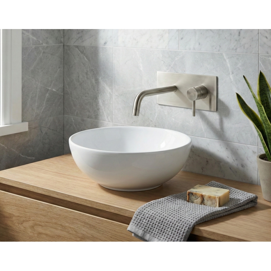 Paffoni - Baterie pentru lavoar LIGHT, încastrată, inox