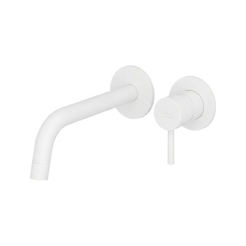 Paffoni - Baterie pentru lavoar LIGHT, montaj în perete, alb mat
