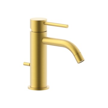 Paffoni - Baterie pentru lavoar + ventil de scurgere LIGHT, aurie