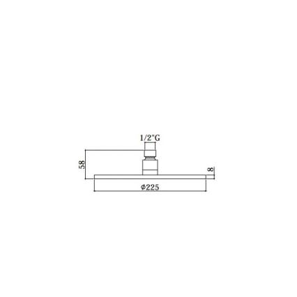 Paffoni - Cap de duș MASTER, diametru 22,5 cm, crom lucios