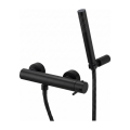 Paffoni - Set de duș cu baterie LIGHT, negru mat