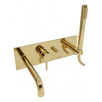 Paffoni - Set de duș LIGHT pentru montaj încastrat, auriu