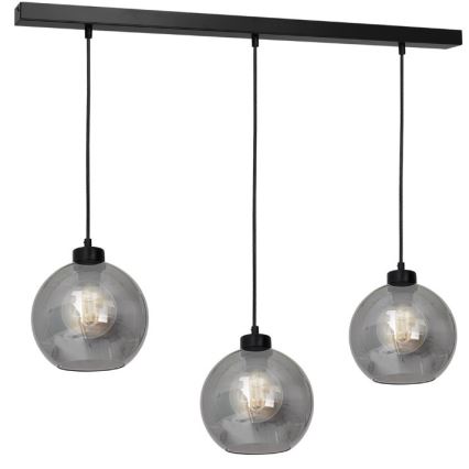 Pahar de schimb universal SOFIA pentru E27, Ø 20 cm, fumuriu-negru