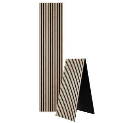 Panou acustic de placare VASALUND, 240 x 52 cm, finisaj stejar