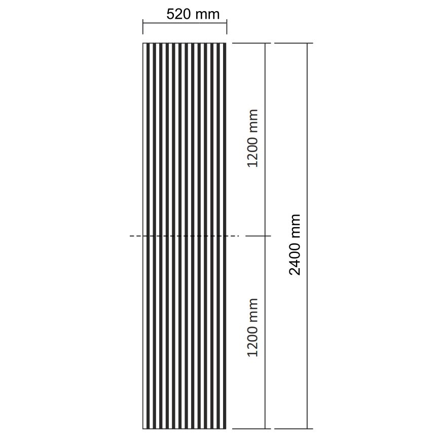 Panou acustic de placare VASALUND, 240 x 52 cm, finisaj stejar