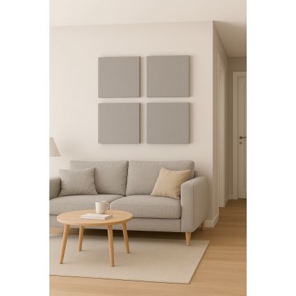 Panou acustic SILENCE 58x58 cm gri