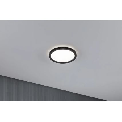 Panou aplicat LED/11,2W Paulmann 71002 ATRIA 230V 4000K d. 19 cm negru