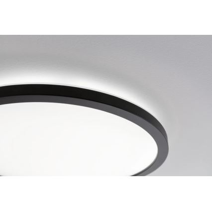 Panou aplicat LED/11,2W Paulmann 71002 ATRIA 230V 4000K d. 19 cm negru