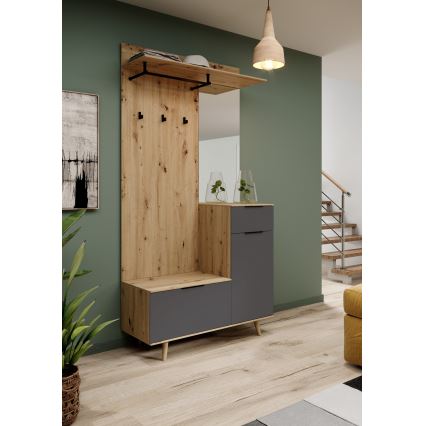 Panou de hol SVEN cu oglindă, maro/grafit