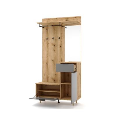 Panou de hol SVEN cu oglindă, maro/grafit