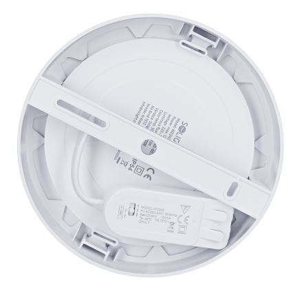 Panou LED 2-în-1 pentru montaj aplicat/încastrat LED/12W/230V 3000/4000/6000K Ø17 cm IP54 argintiu