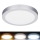 Panou LED 2în1 pentru montaj aparent/încastrat, 18W, 230V, 3000/4000/6000K, Ø 22,5 cm, IP54, argintiu