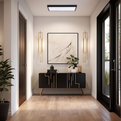 Panou LED/36W/230V 4000K 30x60 cm negru