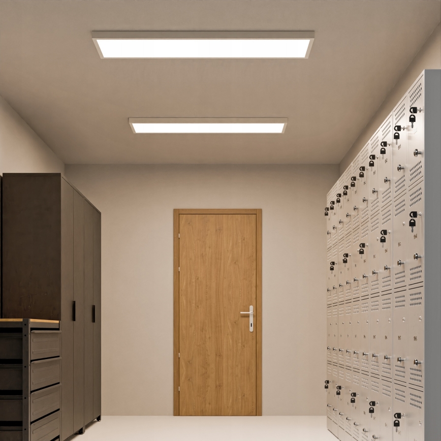 Panou LED aplicat 60 W, 230 V, 30 x 120 cm, alb