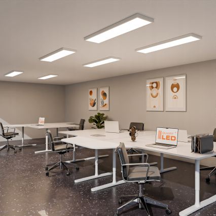 Panou LED aplicat 60 W, 230 V, 30 x 120 cm, alb