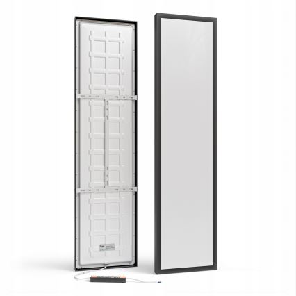 Panou LED aplicat 60W/230V 30x120 cm negru