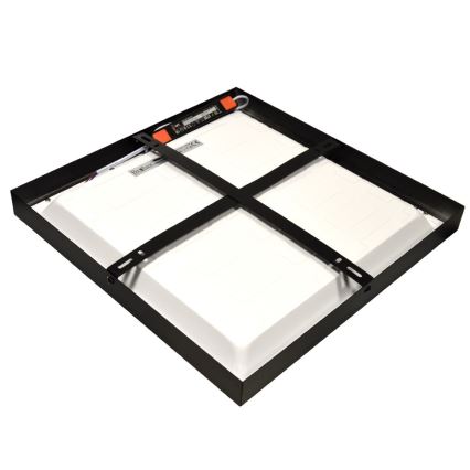 Panou LED aplicat CHRIS LED/20W/230V 4000K 40x40 cm negru
