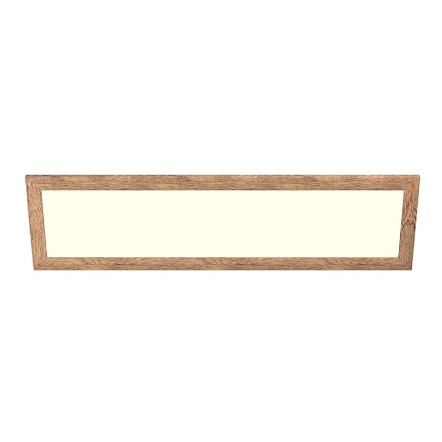 Panou LED aplicat Eglo SALOBRENA-RW WOOD LED/34W/230V 2700/4000K 120x30 cm maro