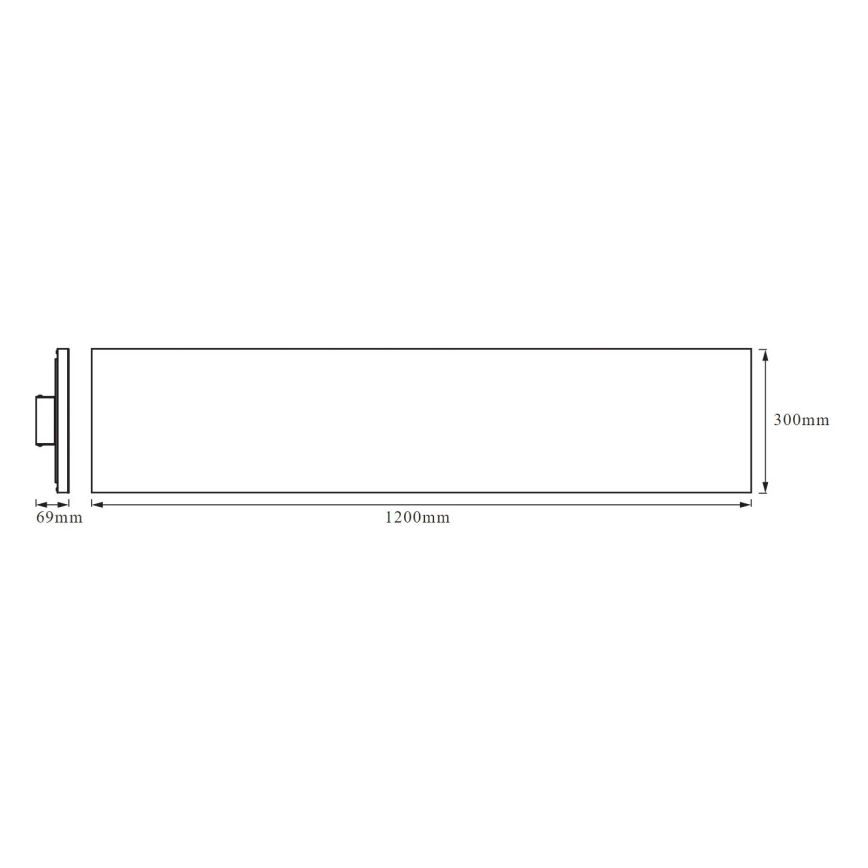 Panou LED aplicat FRAMELESS LED/40W/230V 3000K Ledvance