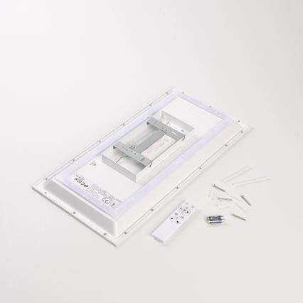 Panou LED aplicat RGBW, dimmabil, 22W/230V, 2700-6500K, 29,5 x 59,5 cm + telecomandă