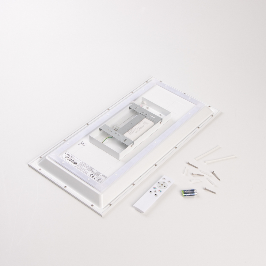 Panou LED aplicat RGBW, dimmabil, 22W/230V, 2700-6500K, 29,5 x 59,5 cm + telecomandă