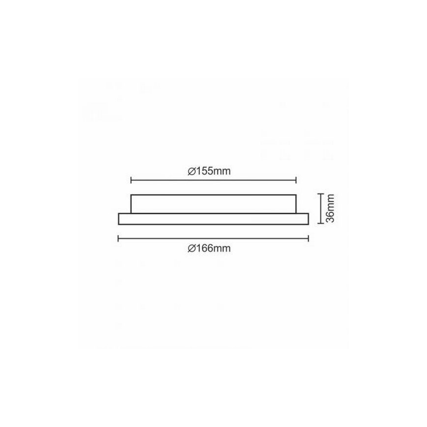 Panou LED incastarbil LED/12W/85-265V IP40