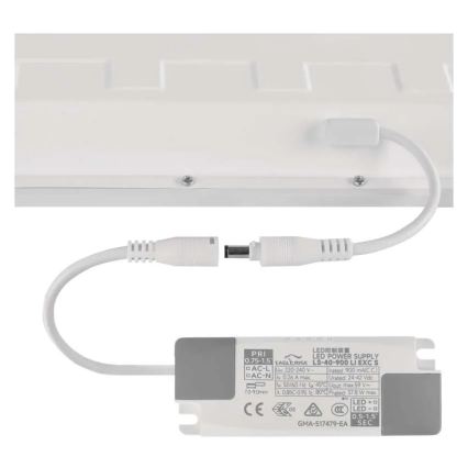 Panou LED încastrat DIXXO, 36 W, 230 V, 4000 K, 60 x 60 cm, alb