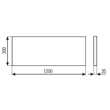 Panou LED încastrat reglabil pentru baie STELLA LED/28/32/36/40W/230V 30x120 cm CRI 90 IP44 alb